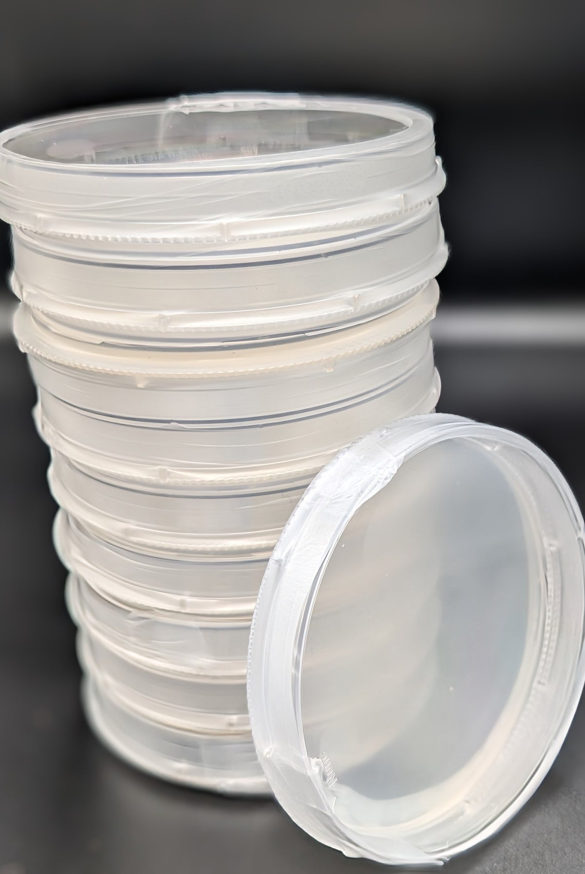 Mush Ohio prepared agar plates in 100mm petri dishes